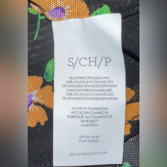 Cabi Wrap Dress Floral Pattern Black Style #5945 Size Small - Picture 11 of 12